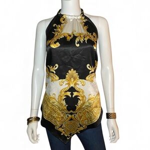 Dots- Scarf Style Halter Top